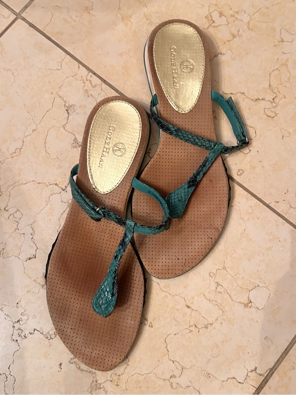 Cole Haan sandal turquoise